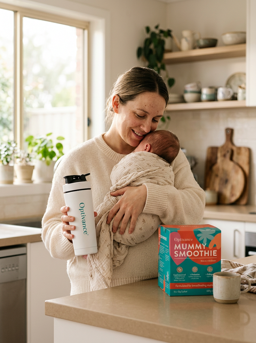 Breastfeeding mum using Breastfeeding Starter