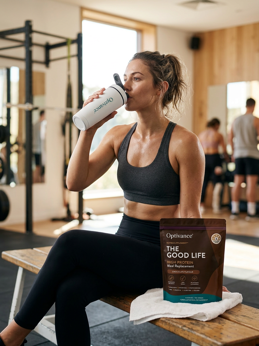 Training & fitness using NutraSupplement Chocolate