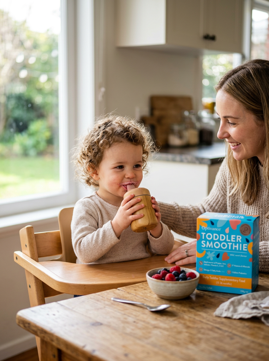 Toddler using Toddler Smoothie
